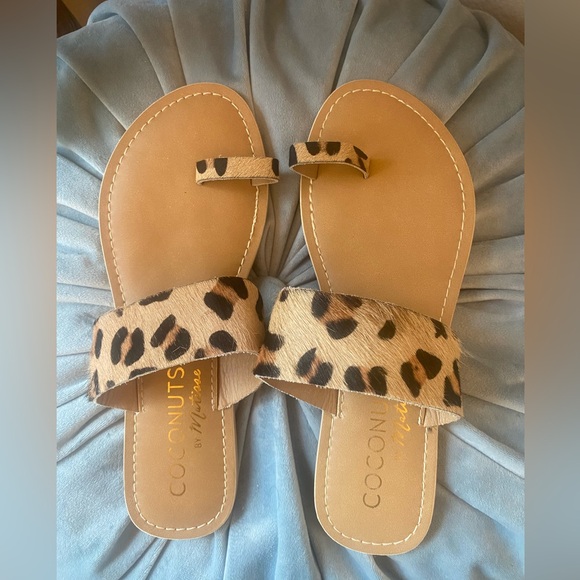 Coconuts - Matisse Sandals Animal Leopard Print Sz 8 Gorgeous preloved Condition - Picture 3 of 5